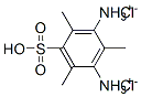 2,4,6-trimethyl-5-sulpho-m-phenylenediammonium dichloride Struktur