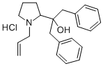 1-Allyl-alpha,alpha-dibenzyl-2-pyrrolidinemethanol hydrochloride Struktur