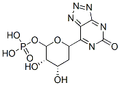 2-deoxyribosyl-8-azapurine-2-one 5'-monophosphate Struktur