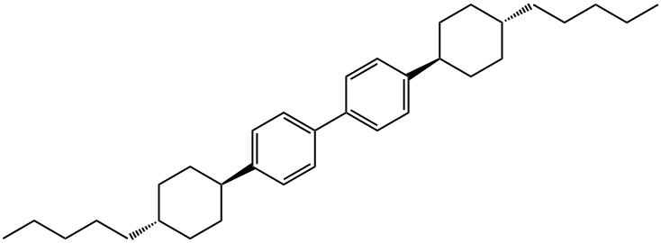 [trans(trans)]-4,4'-bis(4-pentylcyclohexyl)biphenyl Struktur