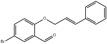 5-BROMO-2-{[(2E)-3-PHENYLPROP-2-ENYL]OXY}BENZALDEHYDE Struktur