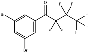 3'',5''-DIBROMO-2,2,3,3,4,4,4-HEPTAFLUOROBUTYROPHENONE Struktur