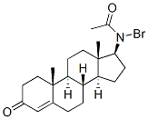 17 beta-bromoacetylamino-4-androsten-3-one Struktur