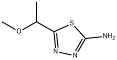 1,3,4-Thiadiazol-2-amine,  5-(1-methoxyethyl)- Struktur