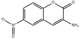 3-Amino-6-nitro-2H-1-benzopyran-2-one Struktur