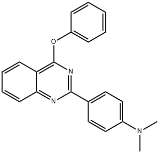 N,N-dimethyl-4-(4-phenoxyquinazolin-2-yl)aniline Struktur