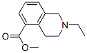 5-Isoquinolinecarboxylicacid,2-ethyl-1,2,3,4-tetrahydro-,methylester(8CI,9CI) Struktur