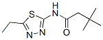 Butanamide, N-(5-ethyl-1,3,4-thiadiazol-2-yl)-3,3-dimethyl- (9CI) Struktur