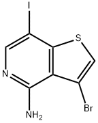 3-bromo-7-iodo-Thieno[3,2-c]pyridin-4-amine Struktur