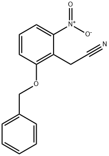 2-BENZYLOXY-6-NITROMETHYLCYANOBENZENE Struktur