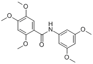 BENZAMIDE, N-(3,5-DIMETHOXYPHENYL)-2,4,5-TRIMETHOXY- Struktur