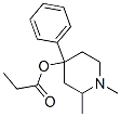 1,2-dimethyl-4-phenyl-4-(propionyloxy)piperidine Struktur