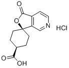 cis-1'-Oxo-spiro[cyclohexane-1,3'(1'H)-furo[3,4-c]pyridine]-4-carboxylic acid hydrochloride Struktur