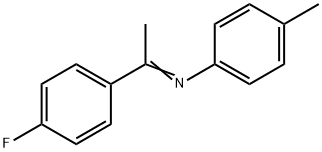 Benzenamine, N-[1-(4-fluorophenyl)ethylidene]-4-methyl- (9CI) Struktur