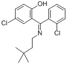 4-Chloro-2-((2-chlorophenyl)((3,3-dimethylbutyl)imino)methyl)phenol Struktur