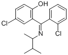 2-((1,2-Dimethylpropyl)imino-(2-chlorophenyl)methyl)-4-chlorophenol Struktur