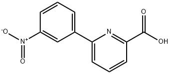 6-(3-Nitrophenyl)-picolinic acid Struktur