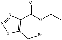 1,2,3-Thiadiazole-4-carboxylic acid,5-(bromomethyl)-,ethyl ester Struktur