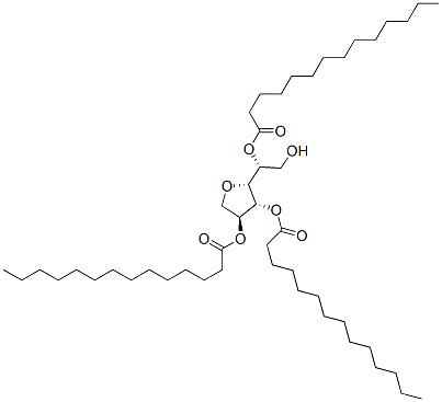 Sorbitan, tritetradecanoate Struktur