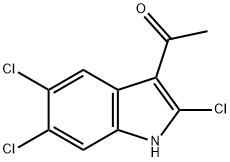 1-(2,5,6-TRICHLORO-1H-INDOL-3-YL)ETHANONE Struktur