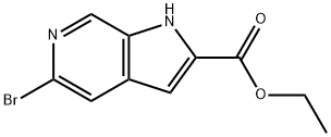 ethyl 5-bromo-1H-pyrrolo
[2,3-c]pyridine-2-carboxylate Struktur