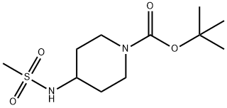 t-Butyl 4-MethanesulfonaMidopiperidine-1-carboxylate Struktur