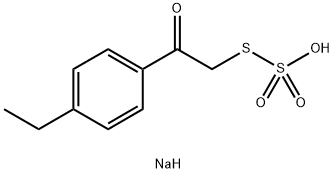 S(4-ethylphenylcarbonylmethylene)-thiosulfuric acid Struktur