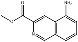 3-Isoquinolinecarboxylicacid,5-amino-,methylester(9CI) Struktur