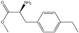 Alanine, 3-(p-ethylphenyl)-, methyl ester, L- (8CI) Struktur