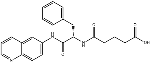 6-(N-glutarylphenylalanylamido)quinoline Struktur