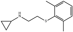 Cyclopropylamine, N-[2-(2,6-xylylthio)ethyl]- (8CI) Struktur