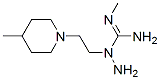 Guanidine, 1-amino-2-methyl-1-[2-(4-methylpiperidino)ethyl]- (8CI) Struktur