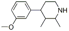 Piperidine, 4-(m-methoxyphenyl)-2,3-dimethyl- (8CI) Struktur