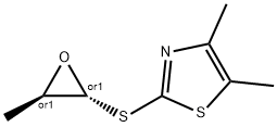 Thiazole, 2-[(1,2-epoxypropyl)thio]-4,5-dimethyl-, trans- (8CI) Struktur