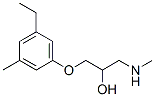 2-Propanol,1-[(5-ethyl-m-tolyl)oxy]-3-(methylamino)-,()-(8CI) Struktur