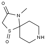 1-Thia-4,8-diazaspiro[4.5]decan-3-one,4-methyl-,1-oxide(8CI) Struktur