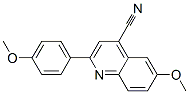 4-Quinolinecarbonitrile,  6-methoxy-2-(4-methoxyphenyl)- Struktur