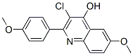 4-Quinolinol,  3-chloro-6-methoxy-2-(4-methoxyphenyl)- Struktur