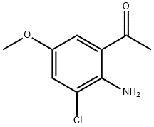 Ethanone,1-(2-amino-3-chloro-5-methoxyphenyl)- Struktur