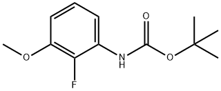 2-(N-Boc)amino-6-methoxyfluorobenzene Struktur