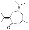 Cycloheptanone, 6-methyl-2,4-bis(1-methylethylidene)- (9CI) Struktur