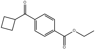 4-CARBOETHOXYPHENYL CYCLOBUTYL KETONE Struktur