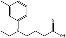 Butanoic acid, 4-[ethyl(3-methylphenyl)amino]- (9CI) Struktur