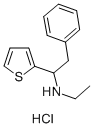 2-Thenylamine, alpha-benzyl-N-ethyl-, hydrochloride Struktur