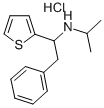 2-Thenylamine, alpha-benzyl-N-isopropyl-, hydrochloride Struktur