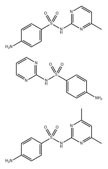 trisulfapyrimidine Struktur