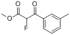 Benzenepropanoic acid, alpha-fluoro-3-methyl-beta-oxo-, methyl ester (9CI) Struktur