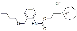 2-(1-azoniacyclohept-1-yl)ethyl N-[2-(butoxymethyl)phenyl]carbamate ch loride Struktur