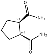 trans-DL-1,2-Cyclopentanedicarboxamide Struktur