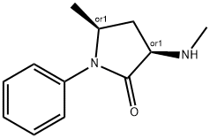 2-Pyrrolidinone,5-methyl-3-(methylamino)-1-phenyl-,cis-(8CI) Struktur